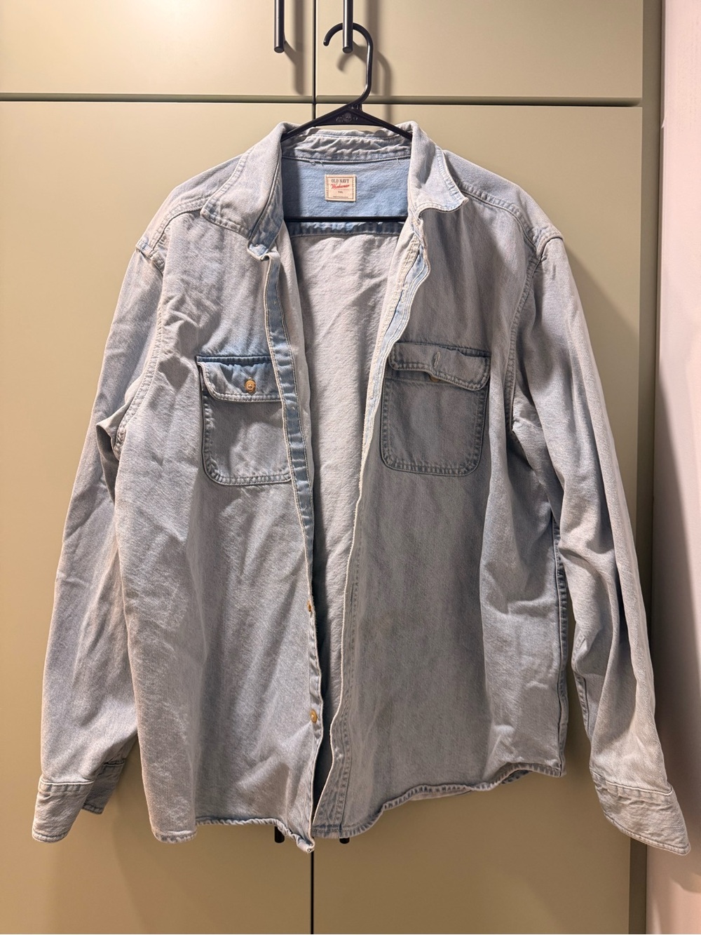 Old Navy Light Blue Denim Shirt Jacket